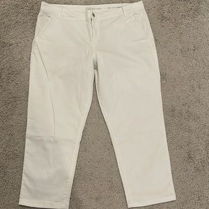 Calvin Klein Jeans Cropped White Denim